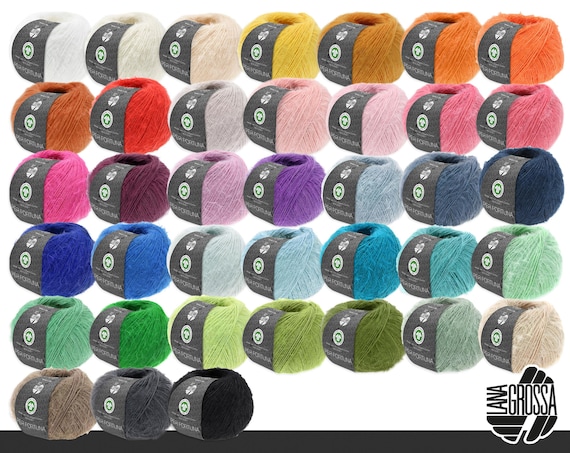 Lana Grossa 50 g Per Fortuna Sommerflauschgarn Baumwolle Polyamid Wolle Garn Stricken Häkeln 38 Farben