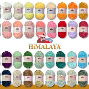 Himalaya Dolphin Baby, Baby Blanket Yarn, Velvet Yarn, Himalaya Yarn, Baby  Yarn, Baby Crochet Yarn, 100g3.5oz 120m131yd, Chenille Bulky Yarn 