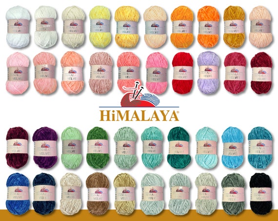 Himalaya 100 g Velours Chenille Laine Tricot Crochet Amigurumi moelleux 40  couleurs -  France