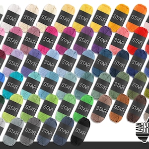 Lana Grossa 50g Star Potholder Cotton Knitting Wool Yarn 56 Colors