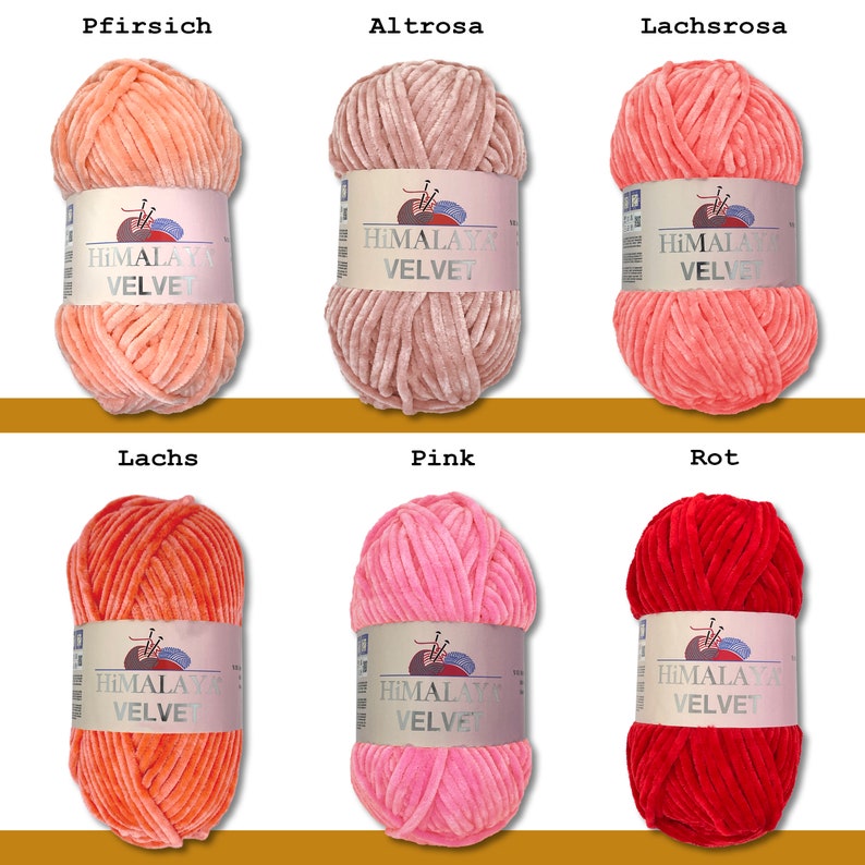 Himalaya 100 g Velours Chenille Laine Tricot Crochet Amigurumi moelleux 42 couleurs image 4