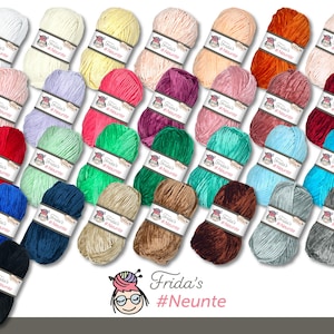Frida's 5 x 100 g #Ninth filato di ciniglia fine per maglieria uncinetto lana soffice amigurumi 29 colori