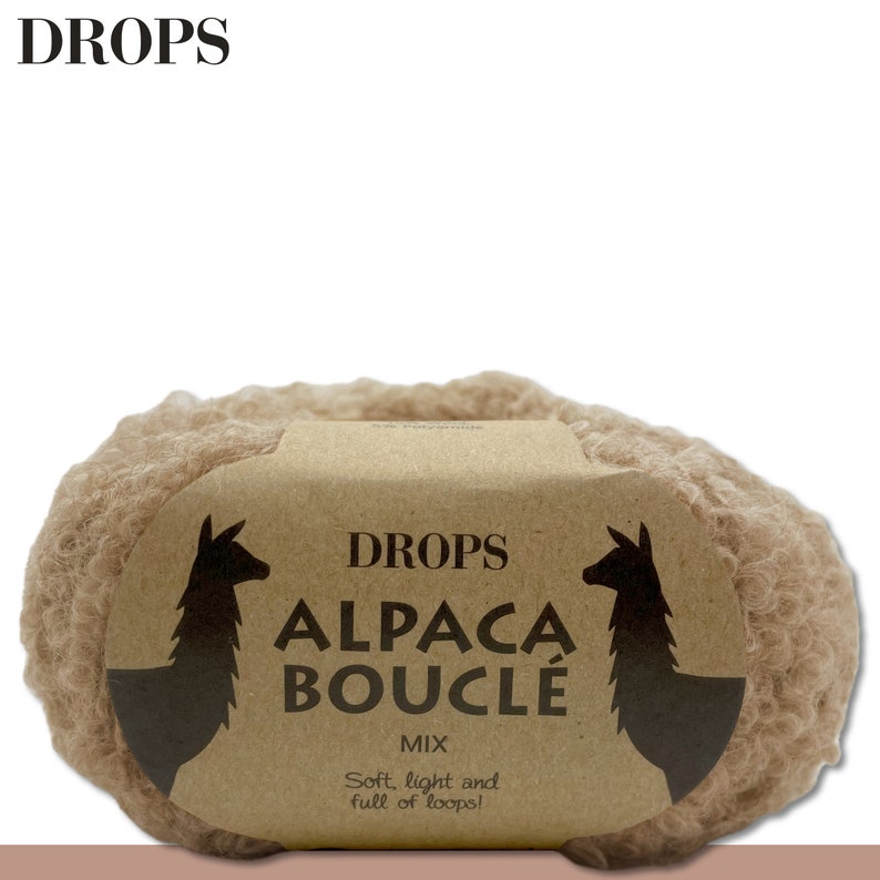 Drops 50 G Alpaca Bouclé Effect Yarn Baby Yarn Alpaca Crochet Knitting ...
