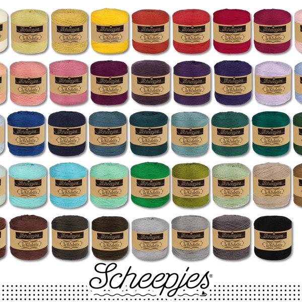 Scheepjes 100 g Whirlette Cotton Blend Yarn Knitting Crochet Wool Yarn 44 Colors
