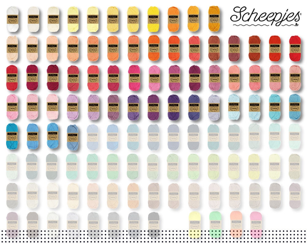 Scheepjes 5 x 50 g Catona 100% Cotton Yarn Wool Knitting Crochet Amigurumi 60 Colors | another 53 colors in another offer