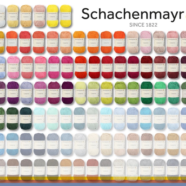 Schachenmayr 10 x 50 g Catania Knitting Crochet Cotton Amigurumi 63 Colors | another 47 colors in another offer