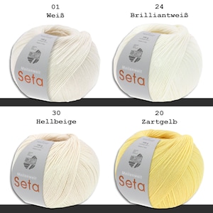 Lana Grossa 100 g Meilenweit 100 Seta Sockenwolle Merino Seide Garn 35 Farben Bild 2