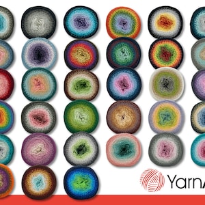 YarnArt 250g Bloemen Bobbel Breien Haken Verloopgaren Wol 33 Kleuren