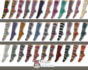 1 pair of Frida's #Socks knitted wool socks merino-polyamide blend for women and men | 2 sizes (36-40 and 40-45) | 34 colors
