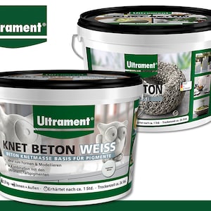 Ultrament 2.5 kg kneaded concrete modeling clay craft concrete creative decoration white and light grey