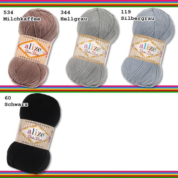 Alize 5 x 100 g Baby Best Lana anti-pilling per neonati