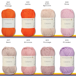 Schachenmayr 50 g Catania Knitting Crochet Cotton Amigurumi 63 Colors another 47 colors in another offer image 4