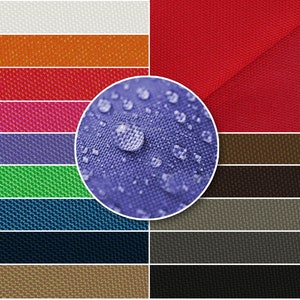 Waterproof fabric Oxford fabric 600Dx600D 150cm wide sold by the meter 14 colors image 1