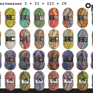 Opal 100 g Hundertwasser Sock Yarn 4-ply Stockings Socks Knitting 32 Colors