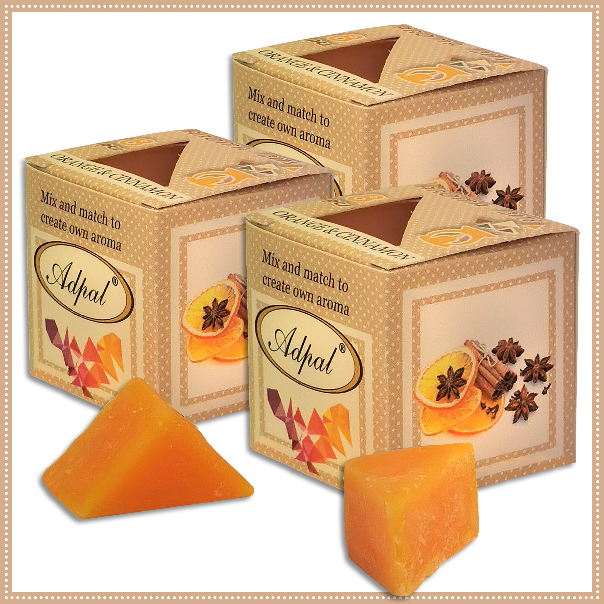 3 geur was Oranje kaneel Aroma Wax Geurige Smelt - Etsy