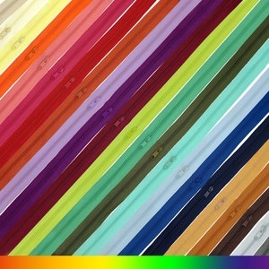 2 m endless zipper 3 mm spiral + 5 zipper by the meter 25 colors