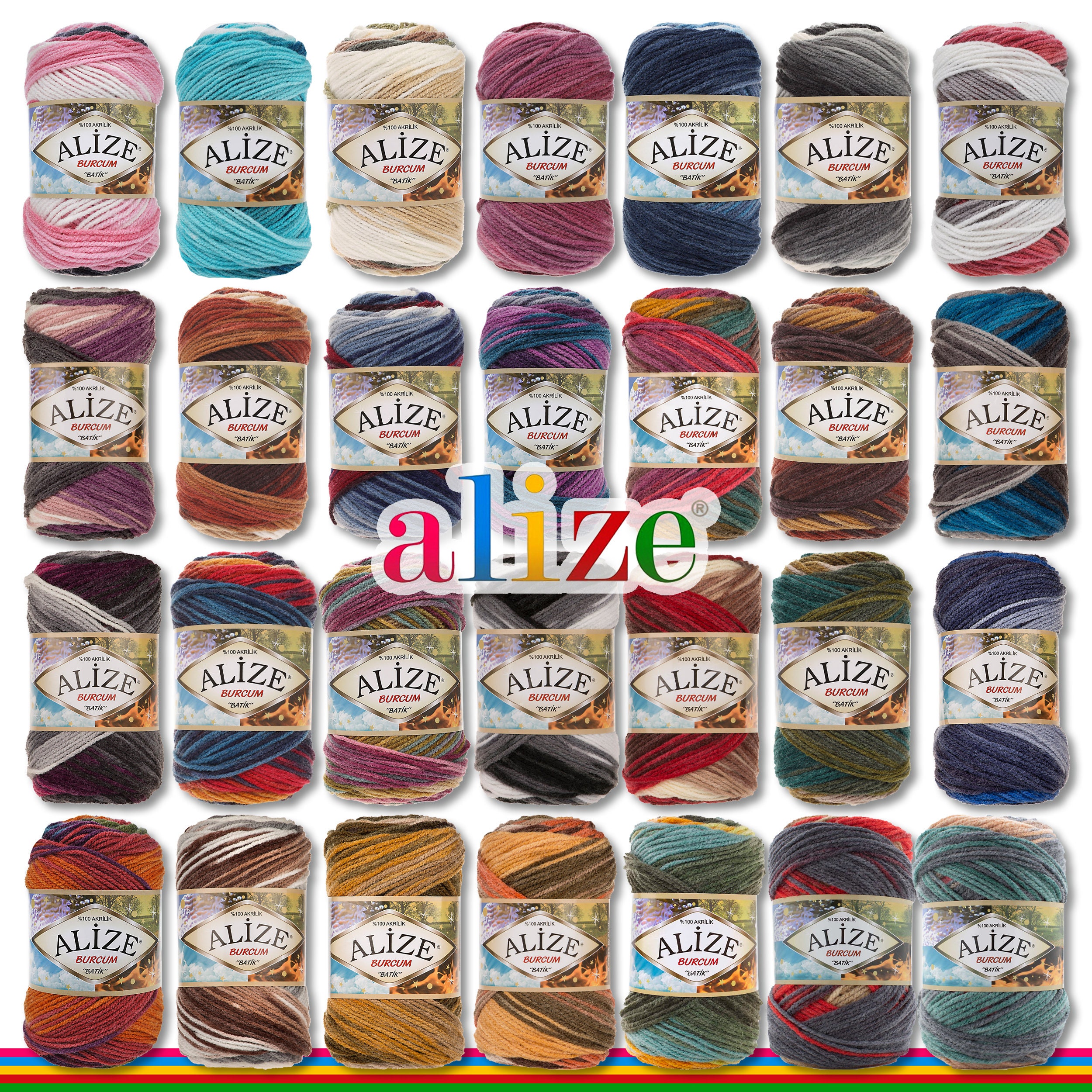 Alize Burcum wool SOFT Yarn 100gm balls 210m knitting crochet wools 10 ply NEW 