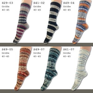 1 Paar Frida's Socken gestrickte Wollsocken Merino-Polyamid-Mischung für Damen und Herren 2 Größen 36-40 und 40-45 24 Farben Bild 5