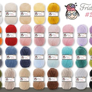 Frida's 5 x 100g #17 Softy Fine Chenille Wool Knitting Crochet Fluffy Yarn Soft 29 Colors