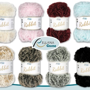 Rellana 100 g Lana di coniglio Ciniglia Effetto lana Filato di lana Peluche Filato di lana soffice Amigurumi 8 colori