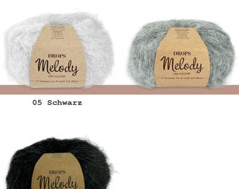 Drops 5 X 50 G Melody Knitting Crochet Alpaca Virgin Wool Alpaca