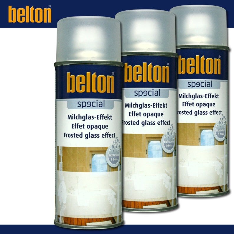 3 x 400 ml Kwasny Belton frosted glass effect varnish frosted glass look spray varnish spray varnish TOP QUALITY image 1