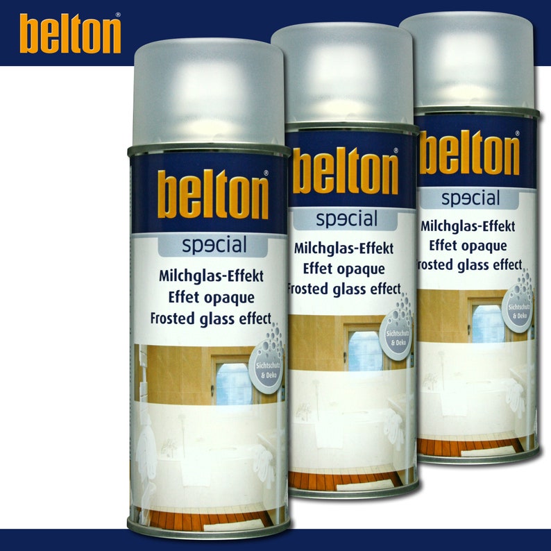 3 x 400 ml Kwasny Belton Milchglas-Effekt Lack Milchglasoptik Sprühlack Spraylack TOP QUALITÄT Bild 1