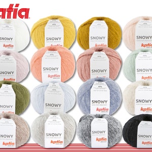 Katia 3 x 50 g de fil à effet neigeux moelleux Amigurumi crochet à tricoter 16 couleurs