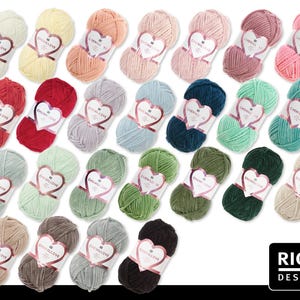 Rico Design 100 g Creative Chenillove Chenillegarn Wolle Stricken Häkeln Babygarn 25 Farben