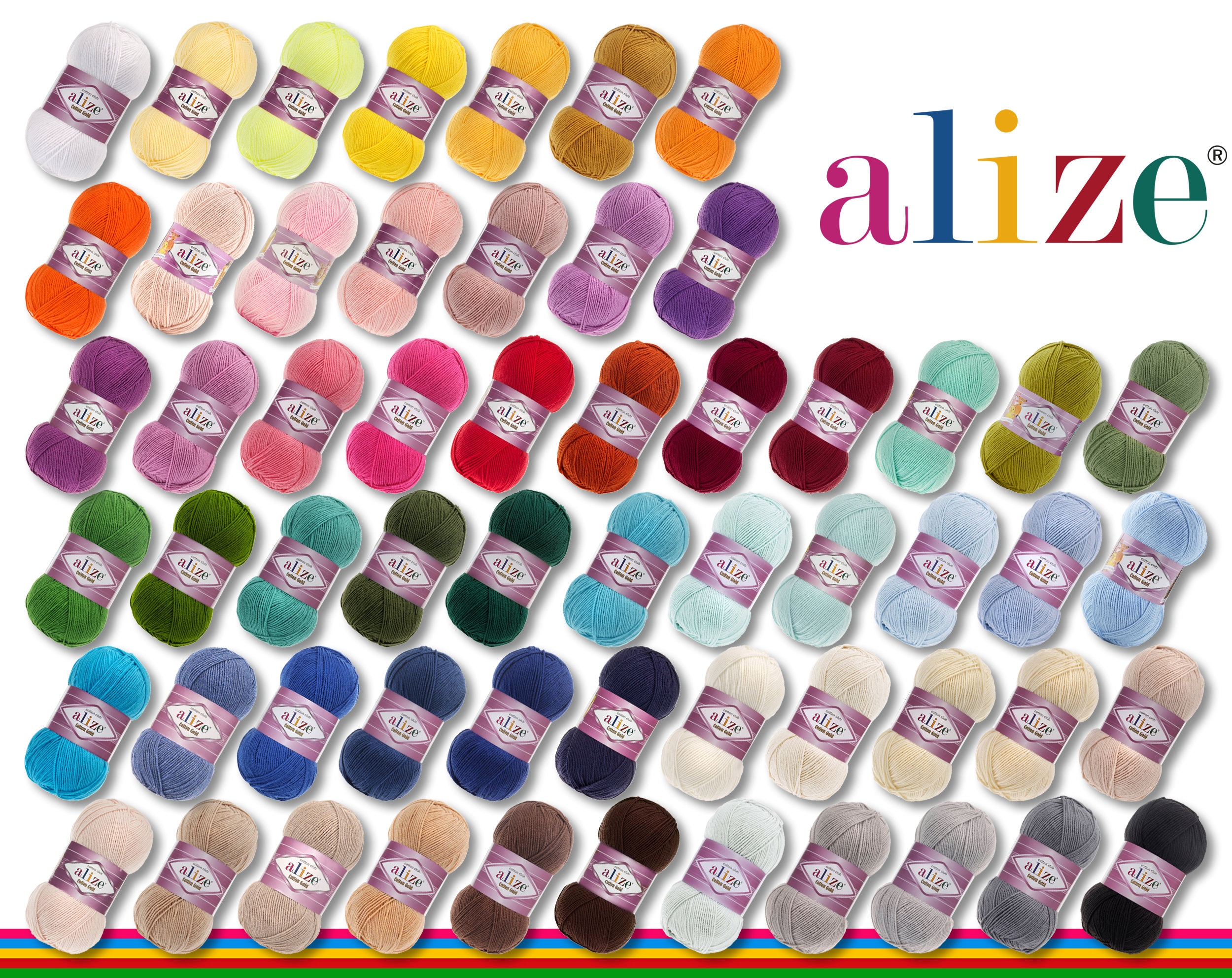 Alize Cotton Gold 100 Gr Hand Knitting Yarn - Color Code: 29