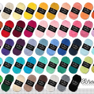 Scheepjes 50 g Cotton 8 Cotton Yarn Knitting Crochet Amigurumi Wool Cotton 48 Colors