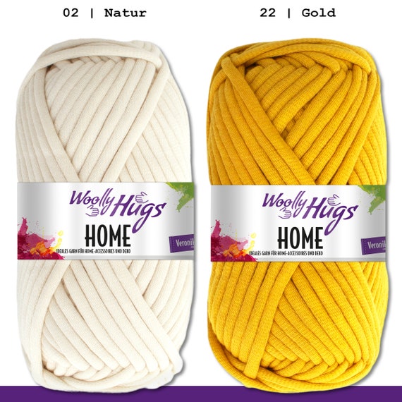 Woolly Hugs 5 X 100 G Home Textile Yarn Cotton Basket Coaster Shell 16 Colors Etsy