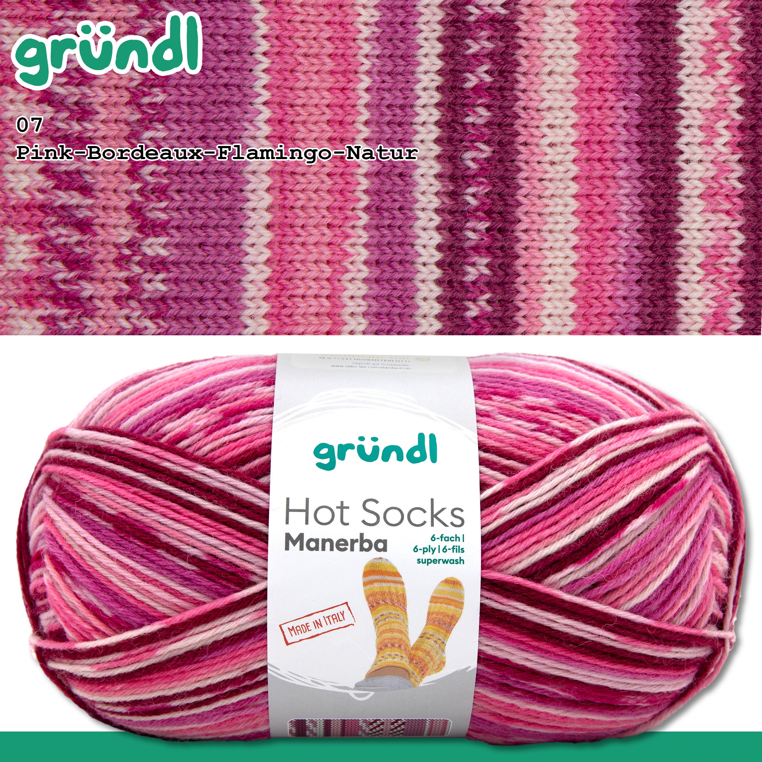 Gründl 150 G Hot Socks Manerba 6-ply Sock Yarn Gradient Wool Crochet  Embroidery Stockings Socks 8 Colors - Etsy