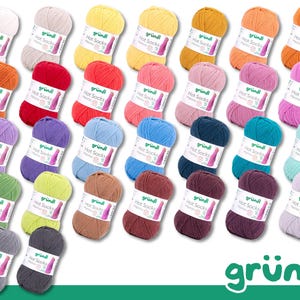 Gründl 5 x 50 g Hot Socks Merino 4-ply sock yarn virgin wool superwash wool yarn knitting crochet 30 colors