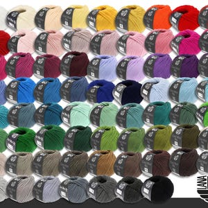 Lana Grossa 5 x 50 g Cool Wool Big Merino lana extra fine filato uncinetto maglia 70 colori