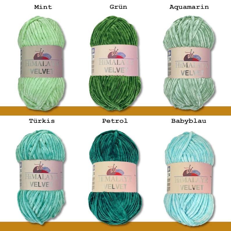 Himalaya 100 g Velours Chenille Laine Tricot Crochet Amigurumi moelleux 42 couleurs image 6