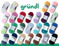 Gründl 100 g Funny Uni Knitting Crochet Chenille Yarn Cuddly Yarn Children's Fashion Amigurumi Cuddly Toys Scarves Polyester 25 Colors