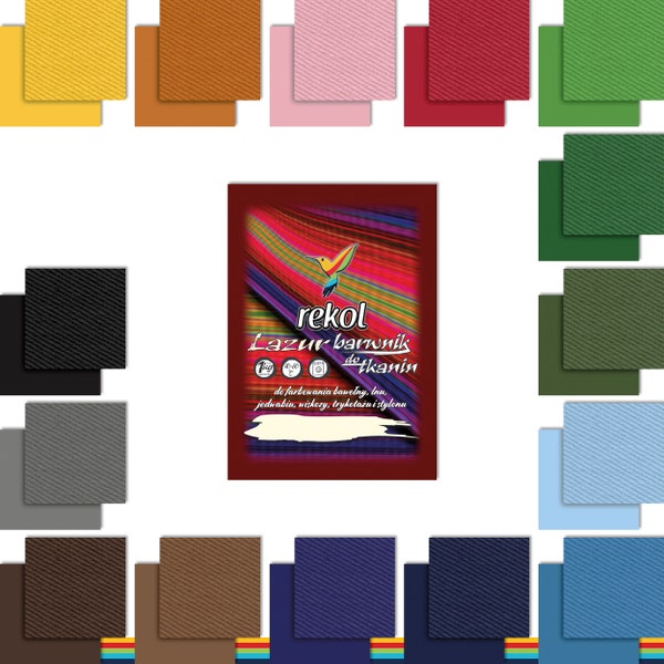 18 g Textilfarbe Lazur Stofffarbe Färben Nachfärben 15 verschiedene  Farben zur Auswahl