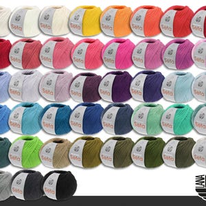 Lana Grossa 100 g Meilenweit 100 Seta Sockenwolle Merino Seide Garn 43 Farben