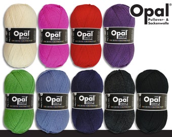 Opal 3 x 150 g Uni 6-ply sock yarn felt-free knitting crochet yarn virgin wool superwash 9 colors