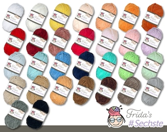 Frida's 50 g #Sixth Baby Fil de laine chenille à tricoter au crochet Amigurumi Couvertures veloutées douces 30 couleurs