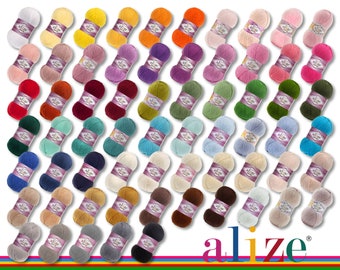 Alize 5 x 100 g Coton Or Coton Été Laine Fil Laine Crochet Tricot Amigurumi 65 Couleurs