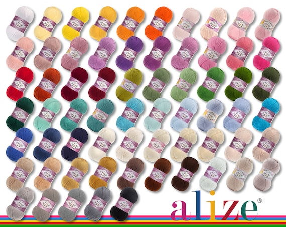 Lana De Algodón Alize Cotton Gold - 100 G, 330 M, Ideal Para Tejer Y Crochet, Color Azul Marino