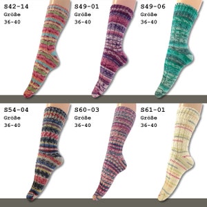 1 paire de chaussettes Frida's socks en laine tricotée mélange mérinos-polyamide pour homme et femme 2 tailles 36-40 et 40-45 24 couleurs image 3