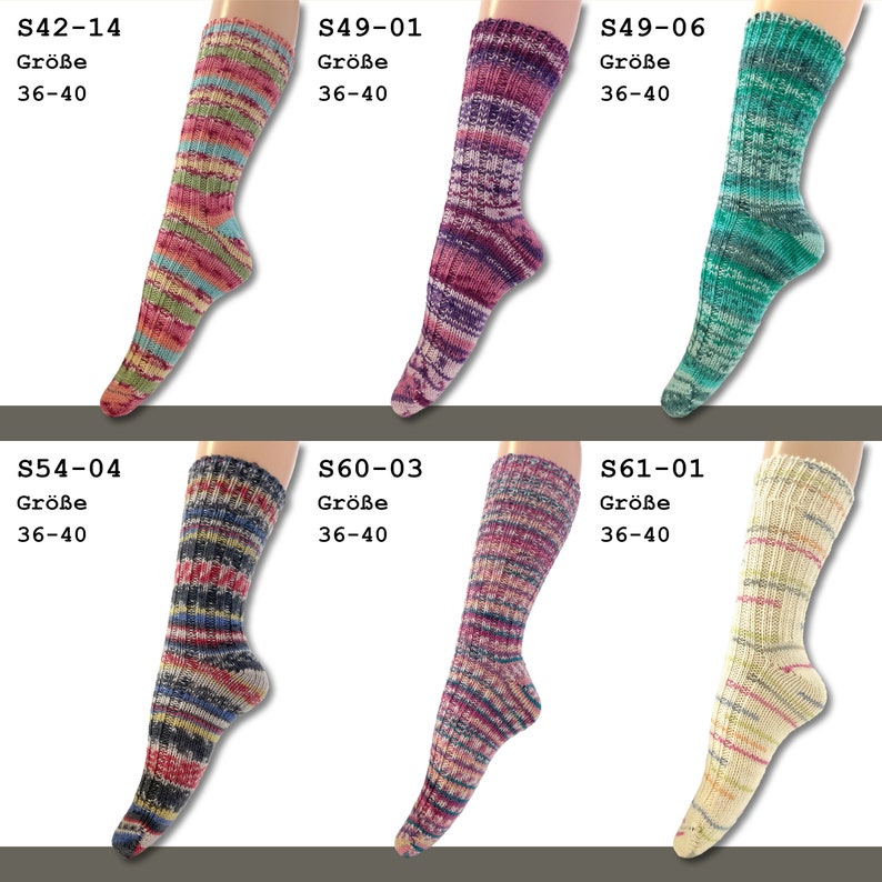 1 paire de chaussettes Frida's socks en laine tricotée mélange mérinos-polyamide pour homme et femme 2 tailles 36-40 et 40-45 24 couleurs image 3