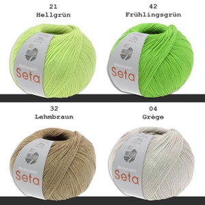 Lana Grossa 100 g Meilenweit 100 Seta Sockenwolle Merino Seide Garn 35 Farben Bild 9