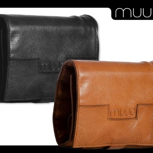 muud Stockholm handmade leather case for needle systems and circular knitting needles storage 2 colors