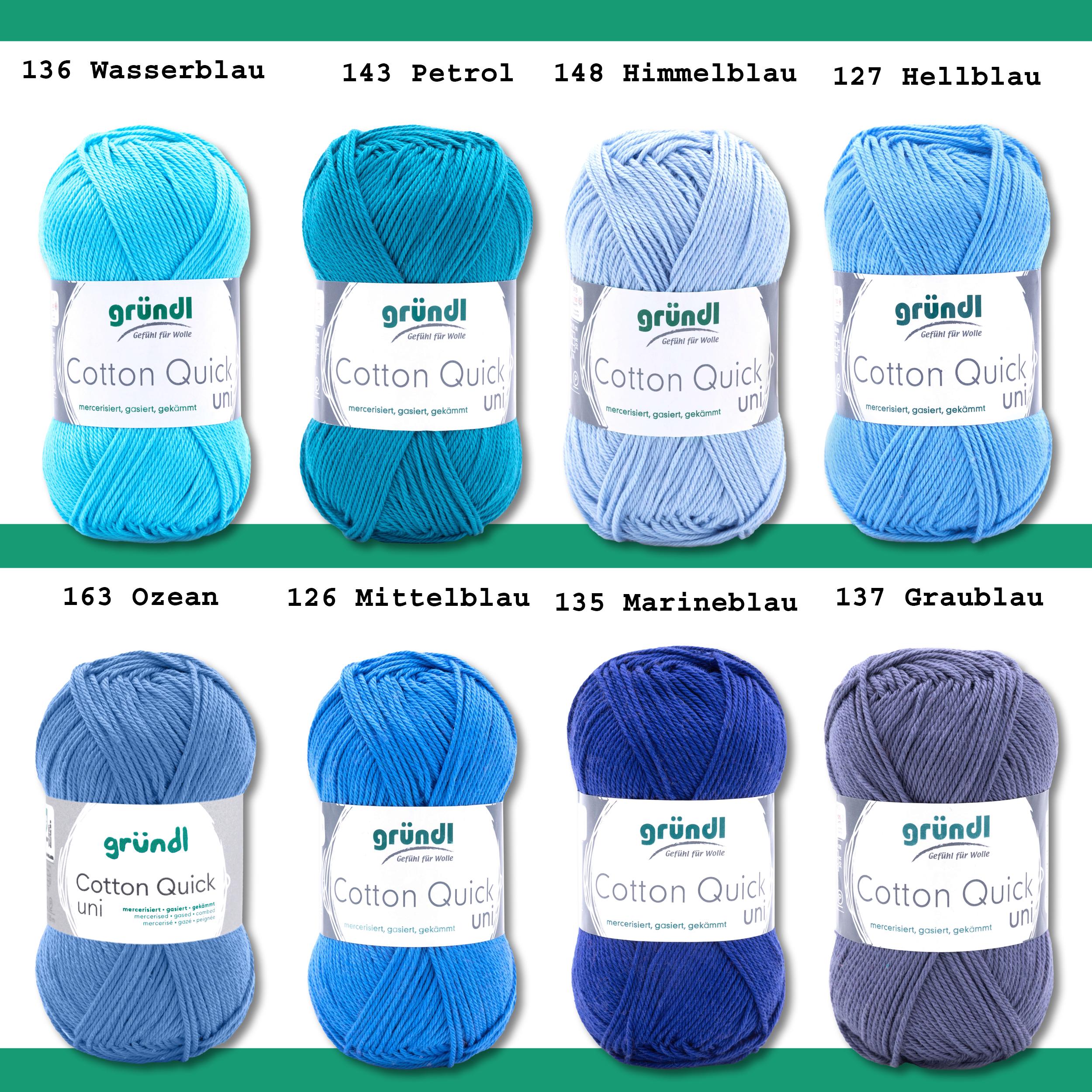 Gründl Cotton Quick Print Breigaren/haakgaren (kleurrijk garen van 100% katoen, Oeko-Tex gecertificeerd, naalddikte: 3-4) 10 x 50 g, Baby Multicolor
