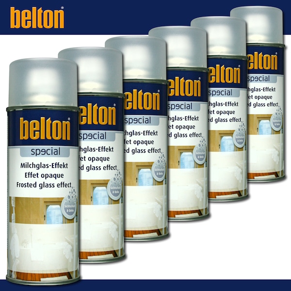 6 x 400 ml Kwasny Belton Milchglas-Effekt Lack Milchglasoptik Sprühlack Spraylack TOP QUALITÄT