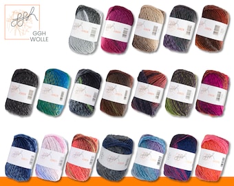 ggh 50 g Joker Wick Yarn Wool with Gradient Knitting Crochet 19 Colors